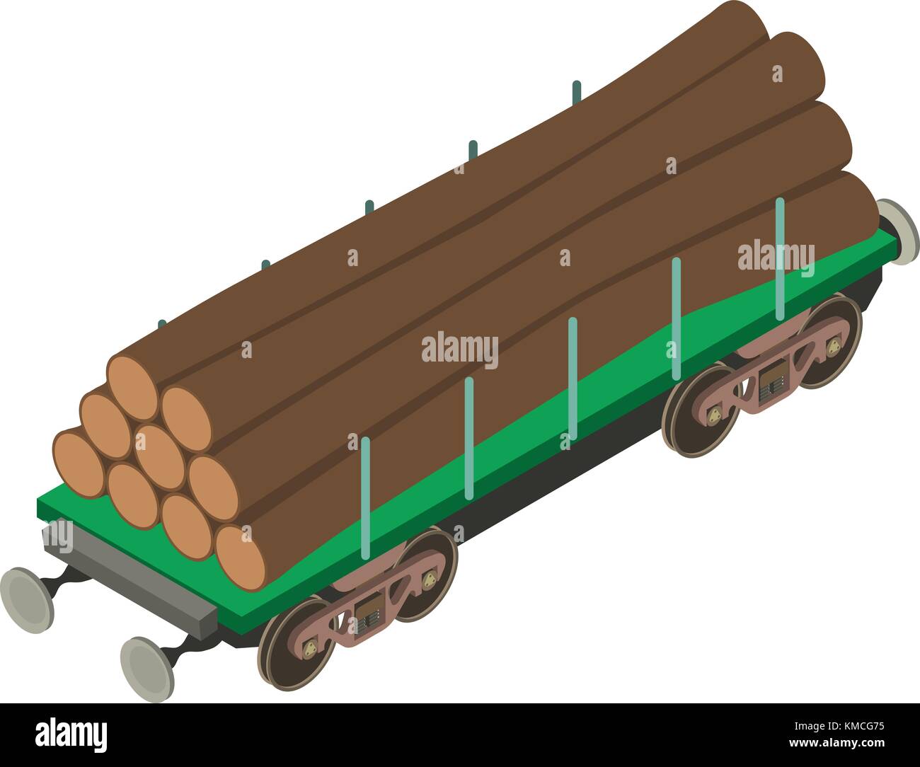 Wagon wood icon, isometric 3d style Stock Vector Image & Art - Alamy