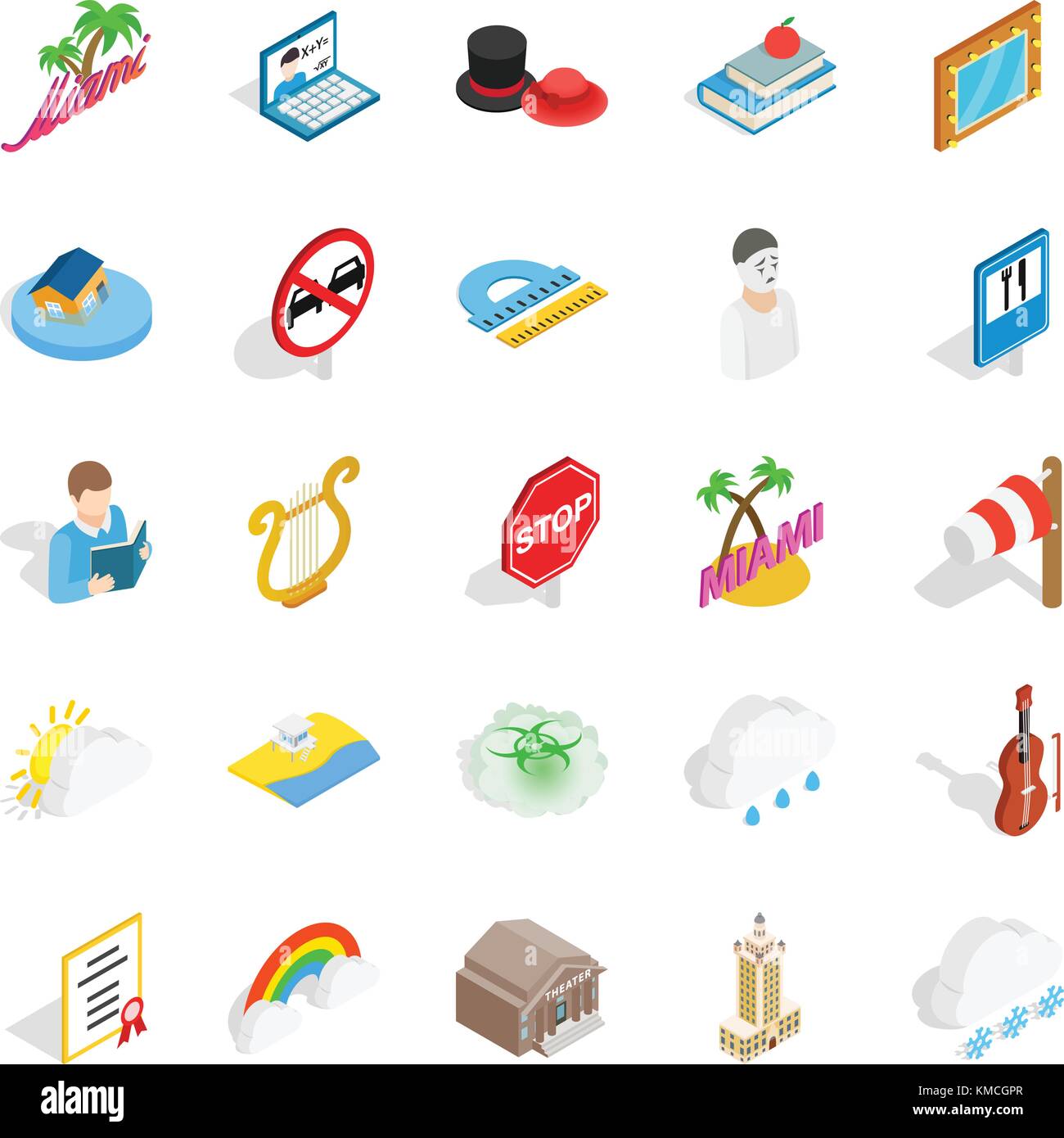Personality icons set, isometric style Stock Vector Image & Art - Alamy