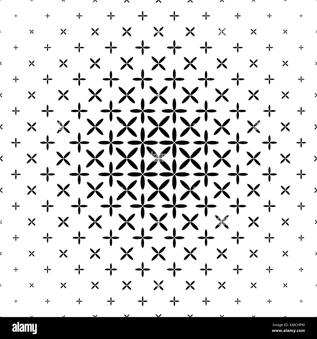 Monochrome star pattern - geometric abstract background design Stock ...