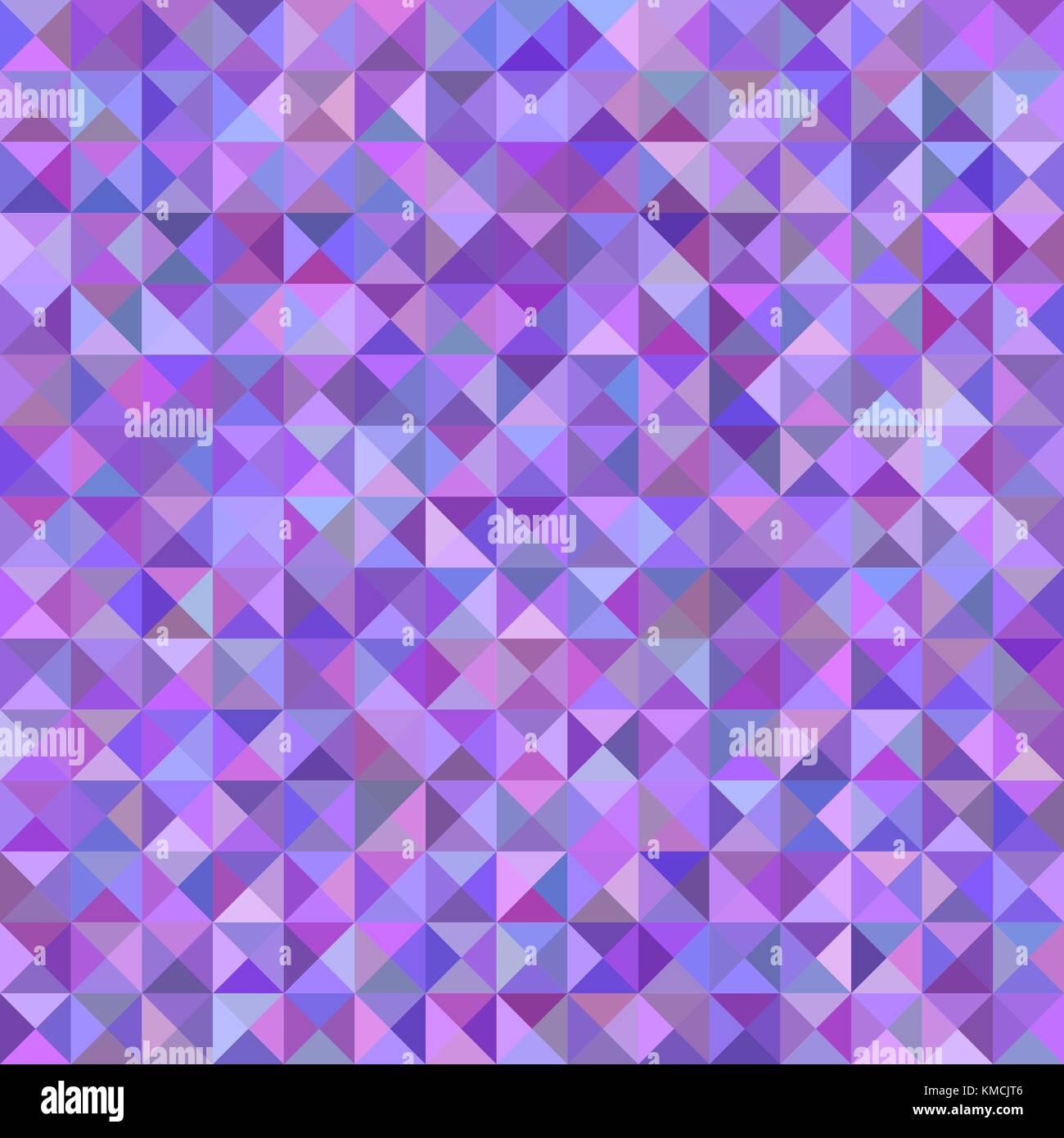 Triangle pyramid background - mosaic vector design from triangles in purple tones Stock Vector