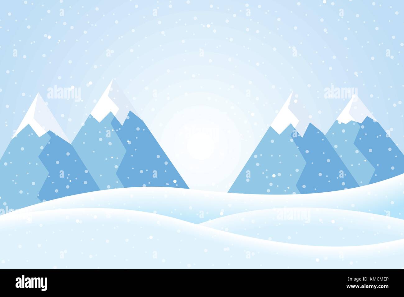 Snow mountain cartoon design hi-res stock photography and images - Alamy