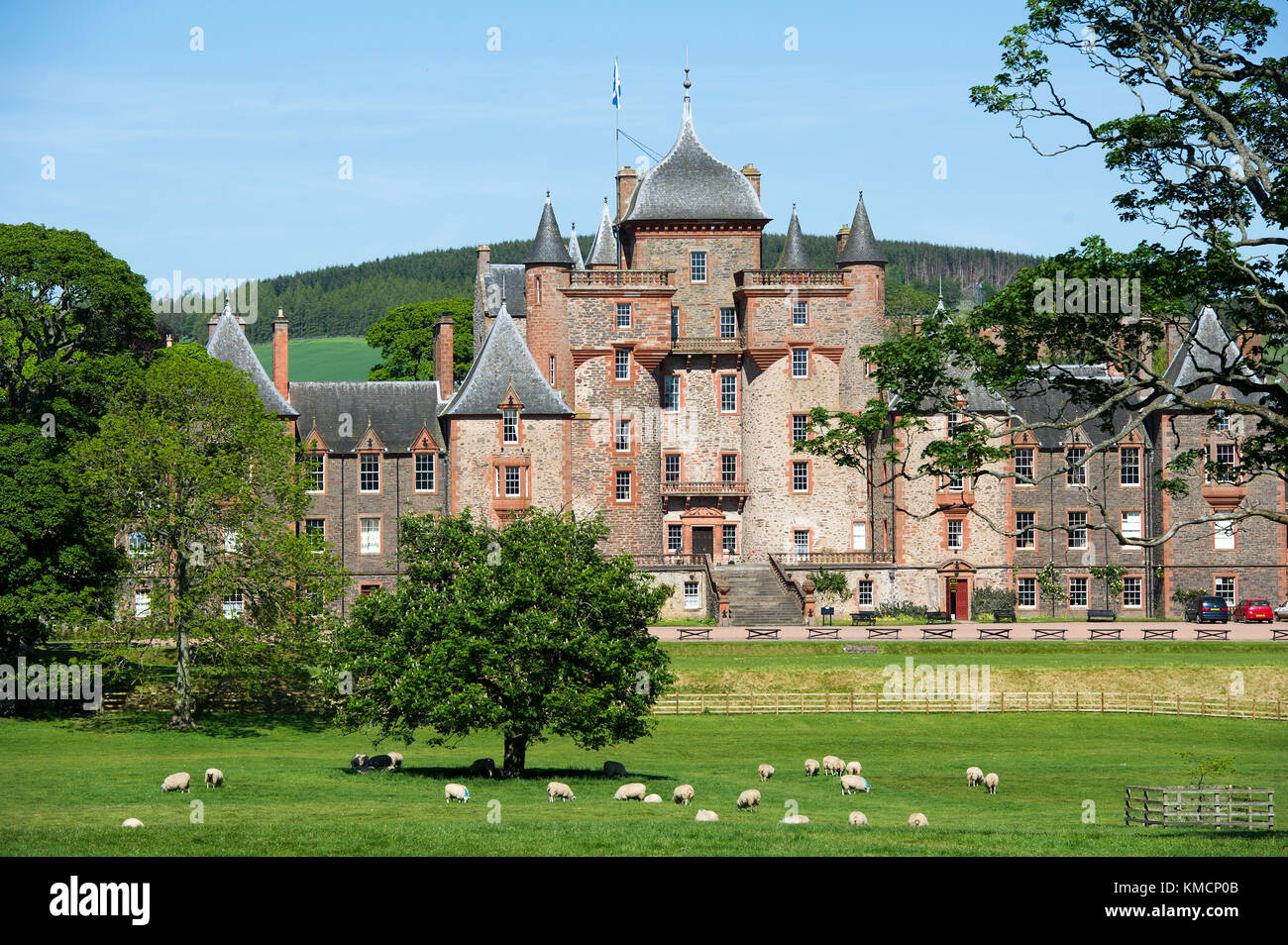 Thirlestane Castle, Lauder, Berwickshire, Scottish Borders, Scotland, UK Stock Photo