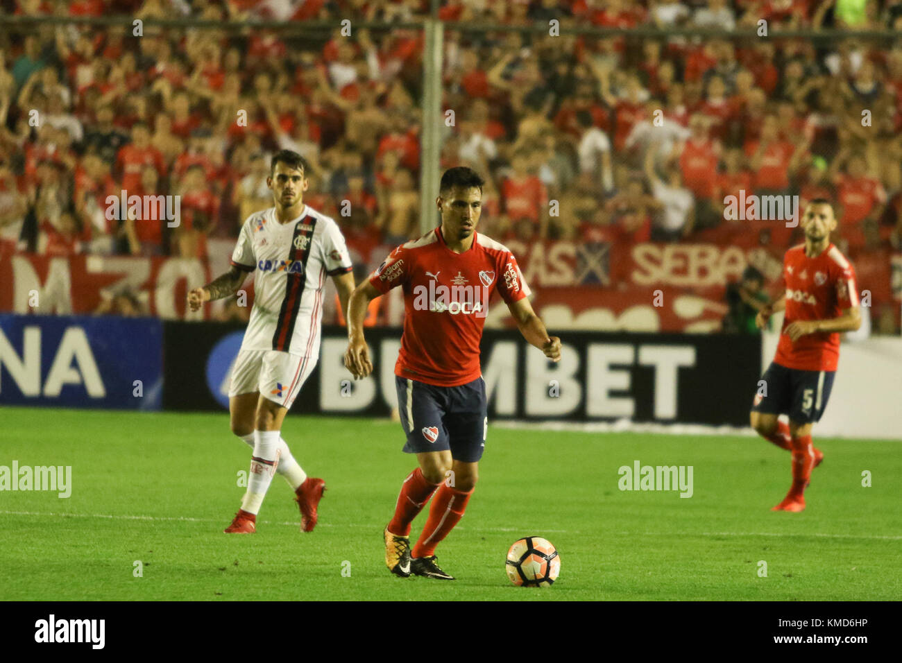 Buenos Aires, Argentina. 6th Dec, 2017. of Independiente (ARG) during the Conmebol South American Cup final match with Flamengo (BRA) this wednesday on Libertadores de América Stadium in Avellaneda, Argentina. Credit: Néstor J. Beremblum/Alamy Live News Stock Photo