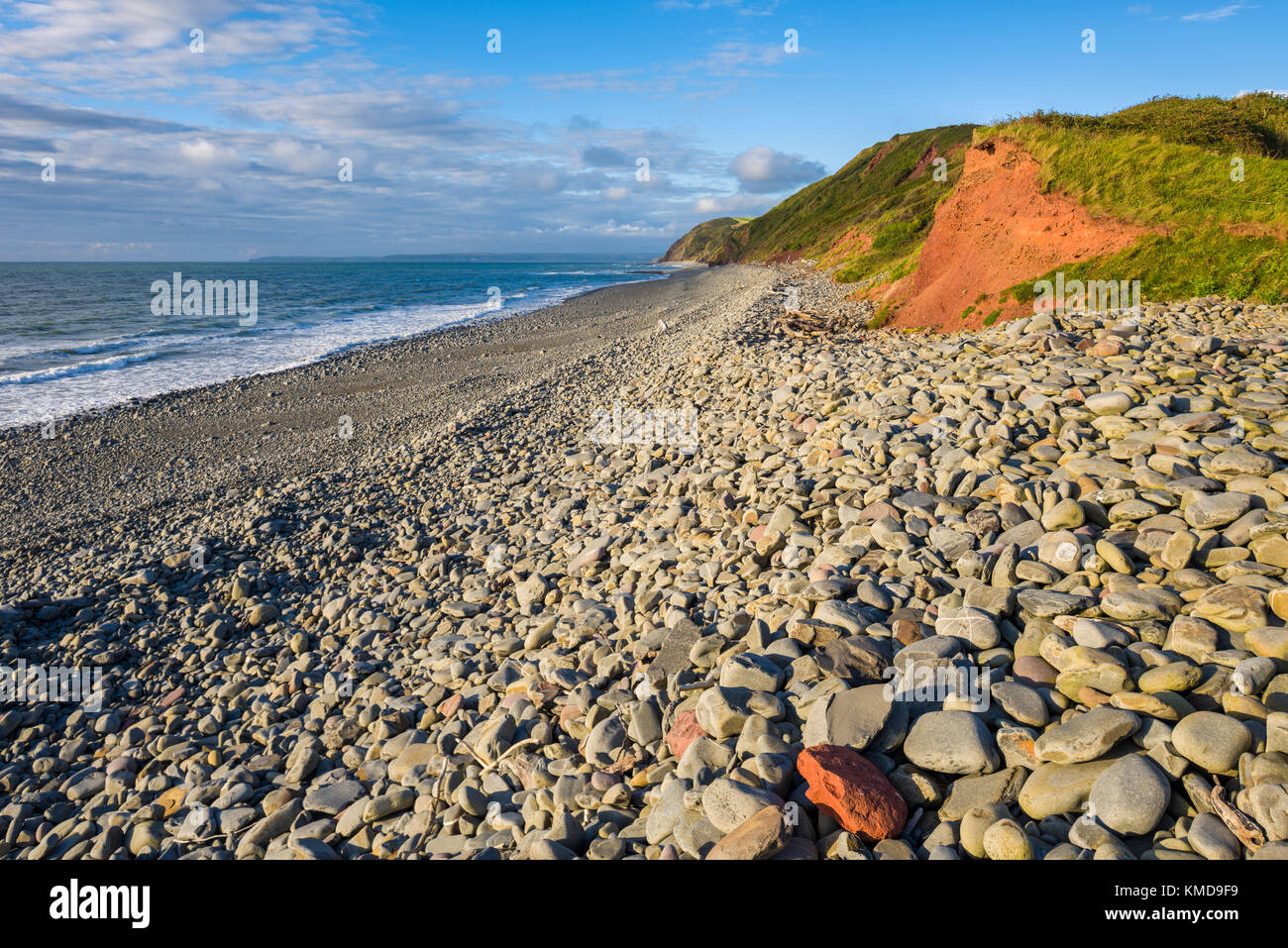 The beach at Peppercombe on the North Devon Heritage Coast, England. Stock Photo