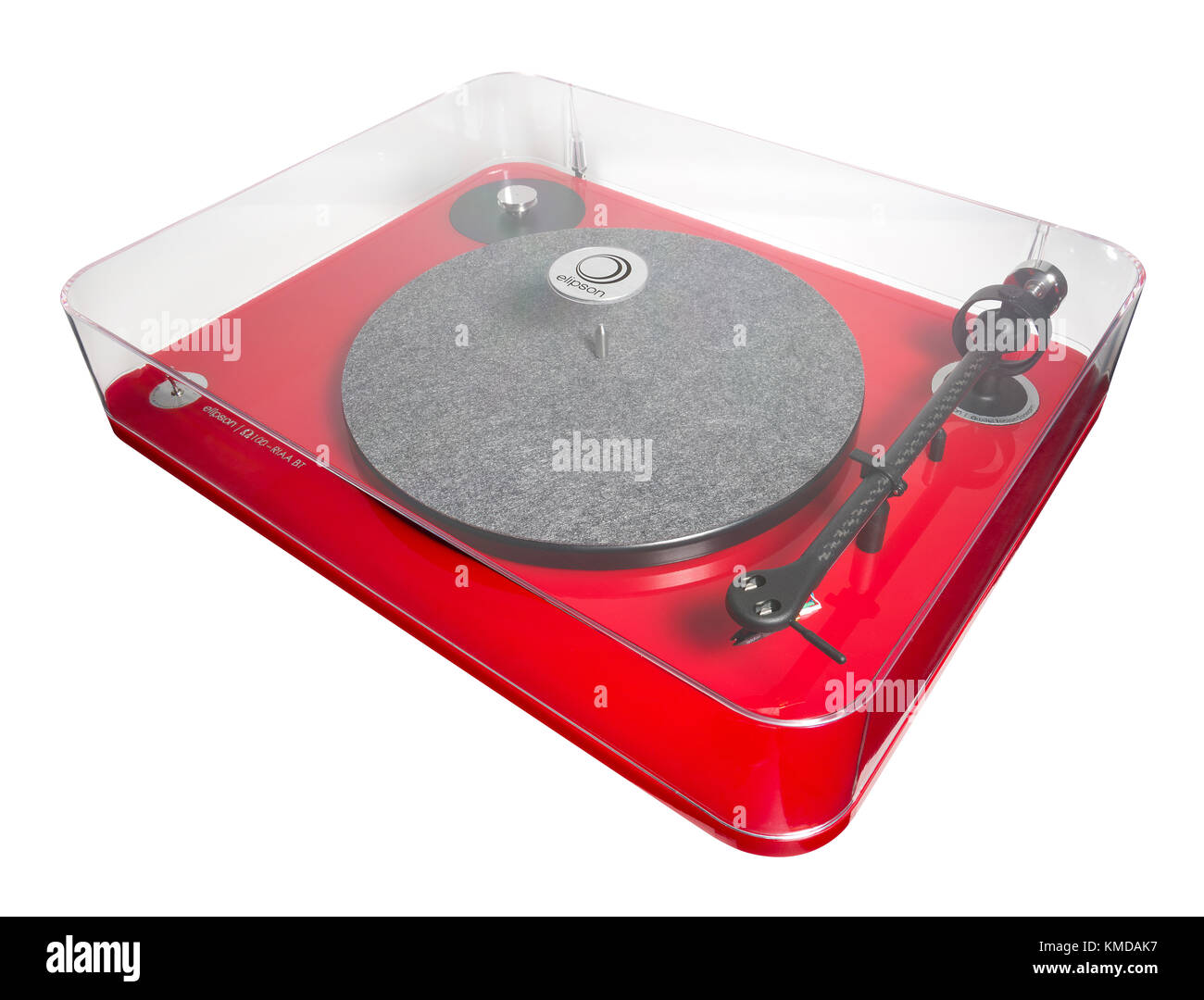 Elipson turntable for playing vinyl records. Stock Photo