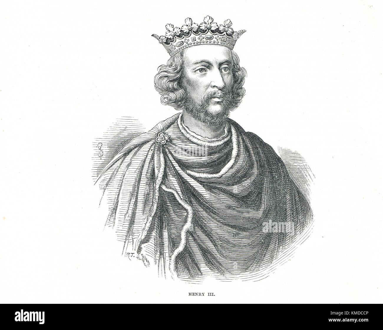 King Henry III of England, 1207-1272, Reigned 1216-1272 Stock Photo