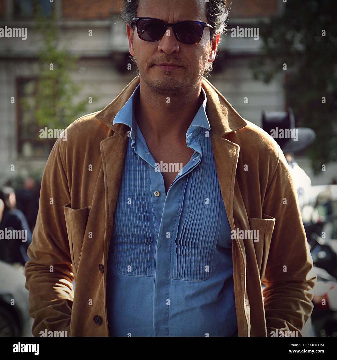 MILAN- 22 September 2017 Roberto Mararo on the street during the Milan ...