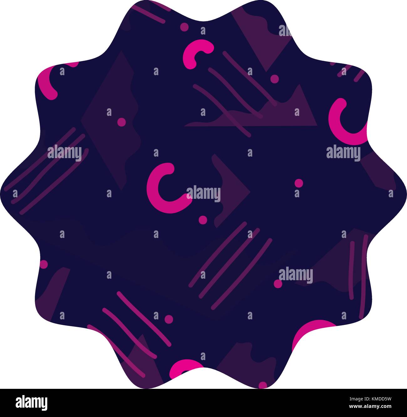 color star with graphic abstract style background Stock Vector Image ...