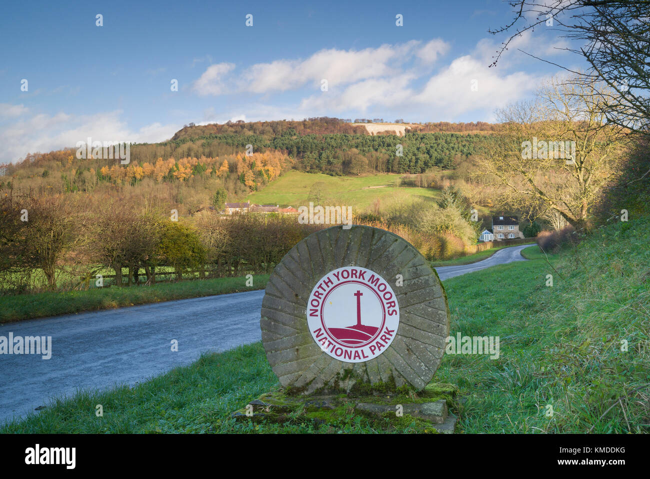 The White Horse of Kilburn, North Yorkshire, England. Stock Photo