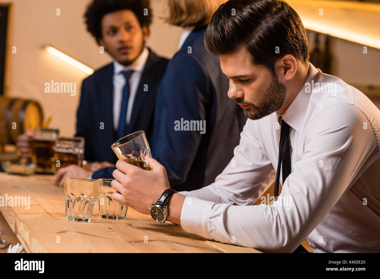 Drunk young man bar hi-res stock photography and images - Alamy