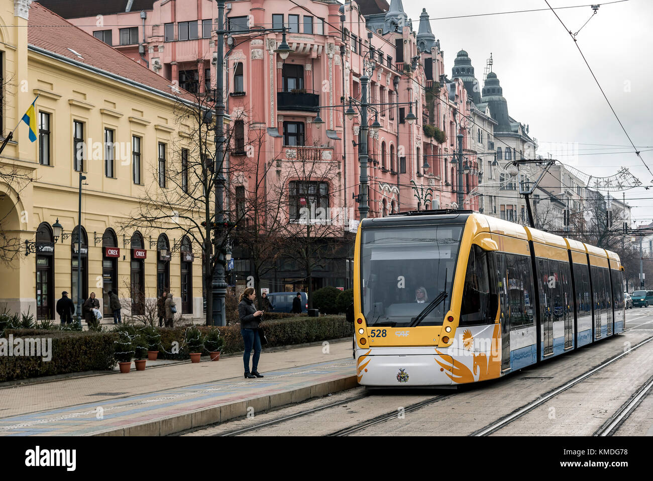 Streets of Debrecen, Hungary Stock Photo Alamy