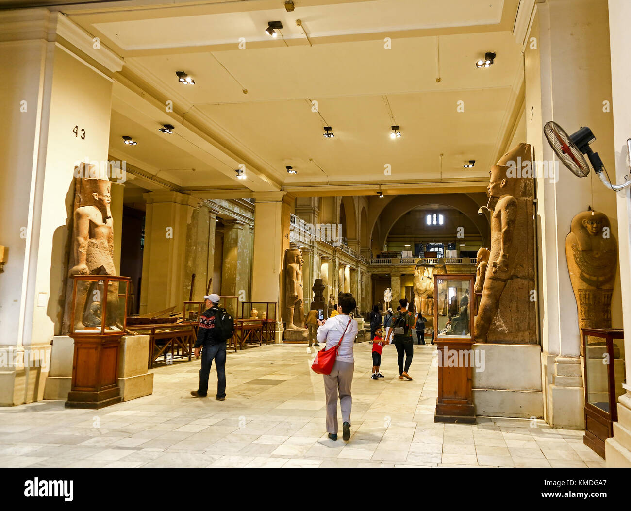 Inside the Egyptian Museum, Cairo, Egypt, North Africa Stock Photo