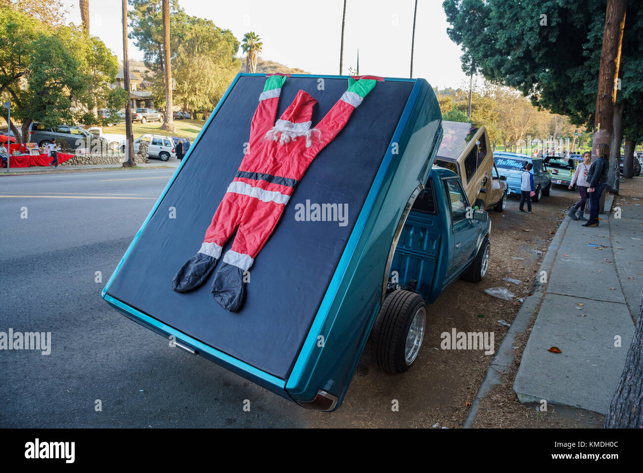 Los Angeles, DEC 3 Highland Park christmas parade on DEC 3, 2017 at