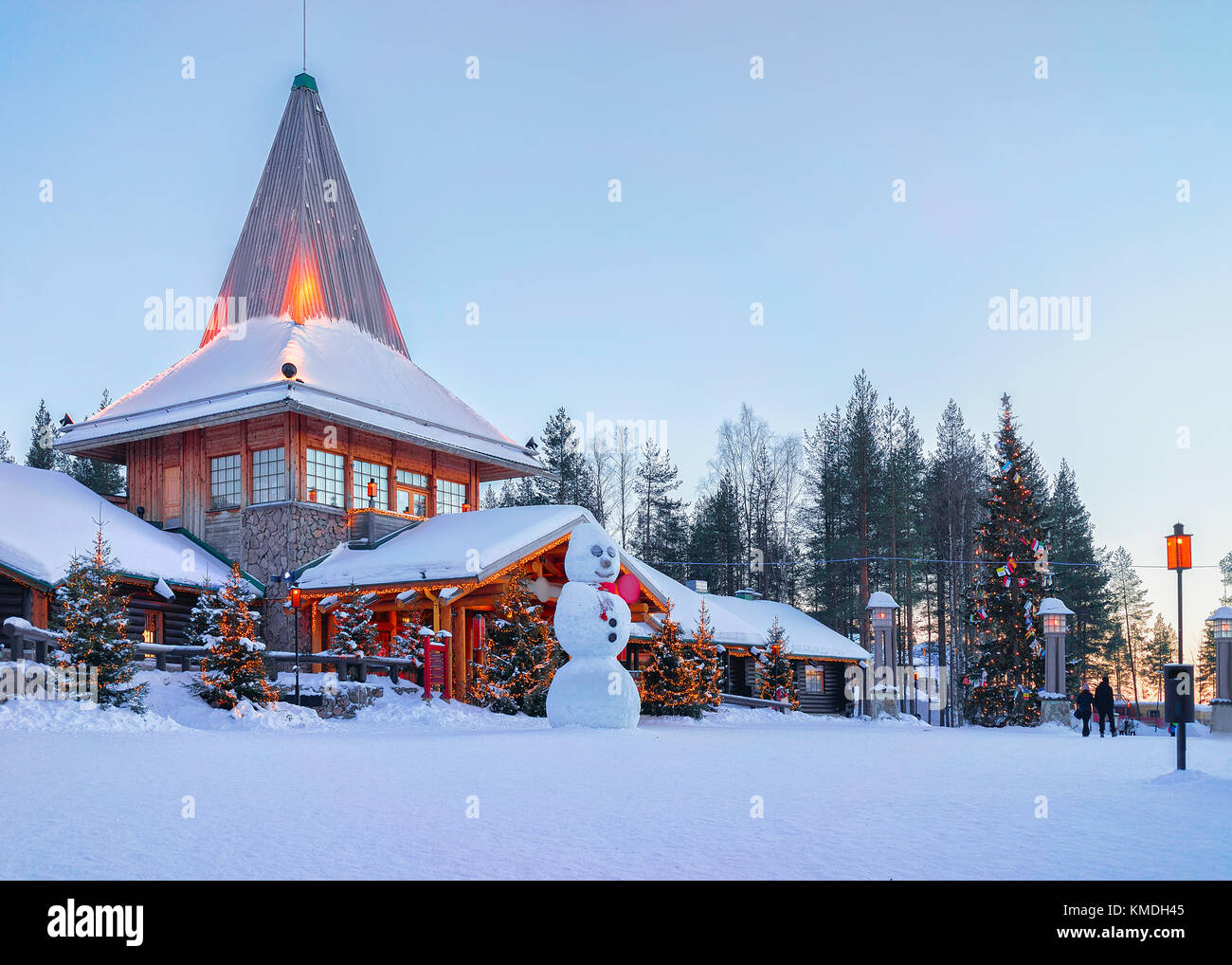 Snowman at Santa Office in Santa Claus Village, Rovaniemi, Lapland ...