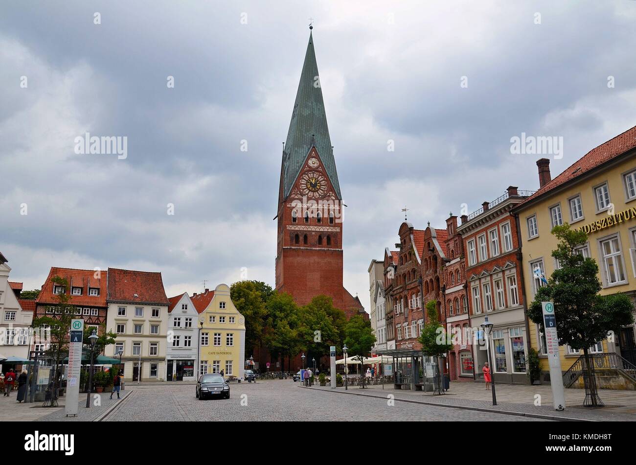 The medieval and pictoresque town of Lüneburg (Niedersachsen, Germany) Stock Photo