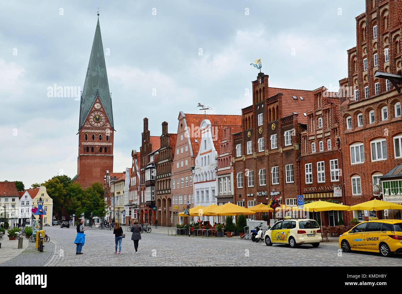 The medieval and pictoresque town of Lüneburg (Niedersachsen, Germany) Stock Photo