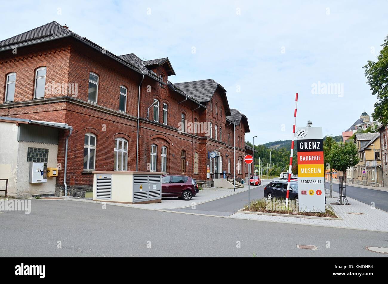 Probstzella (Thuringia/Germany) once was the railway border crossing between Western and Eastern Germany Stock Photo