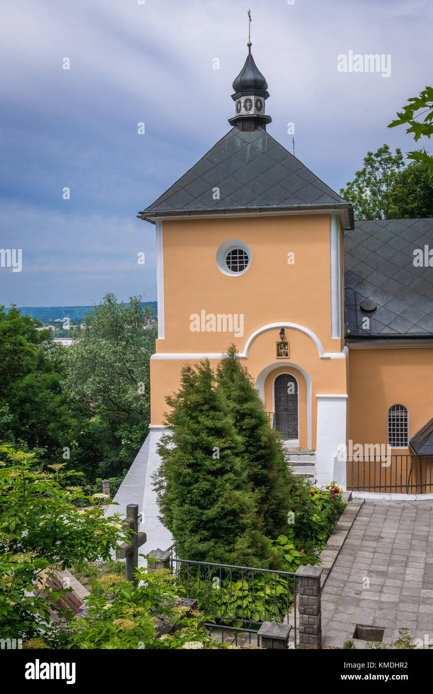 One of the chapels in Orthodox Monastery of Saint John the Theologian in Khreshchatyk village near Zalishchyky city in Ternopil Oblast, Ukraine Stock Photo