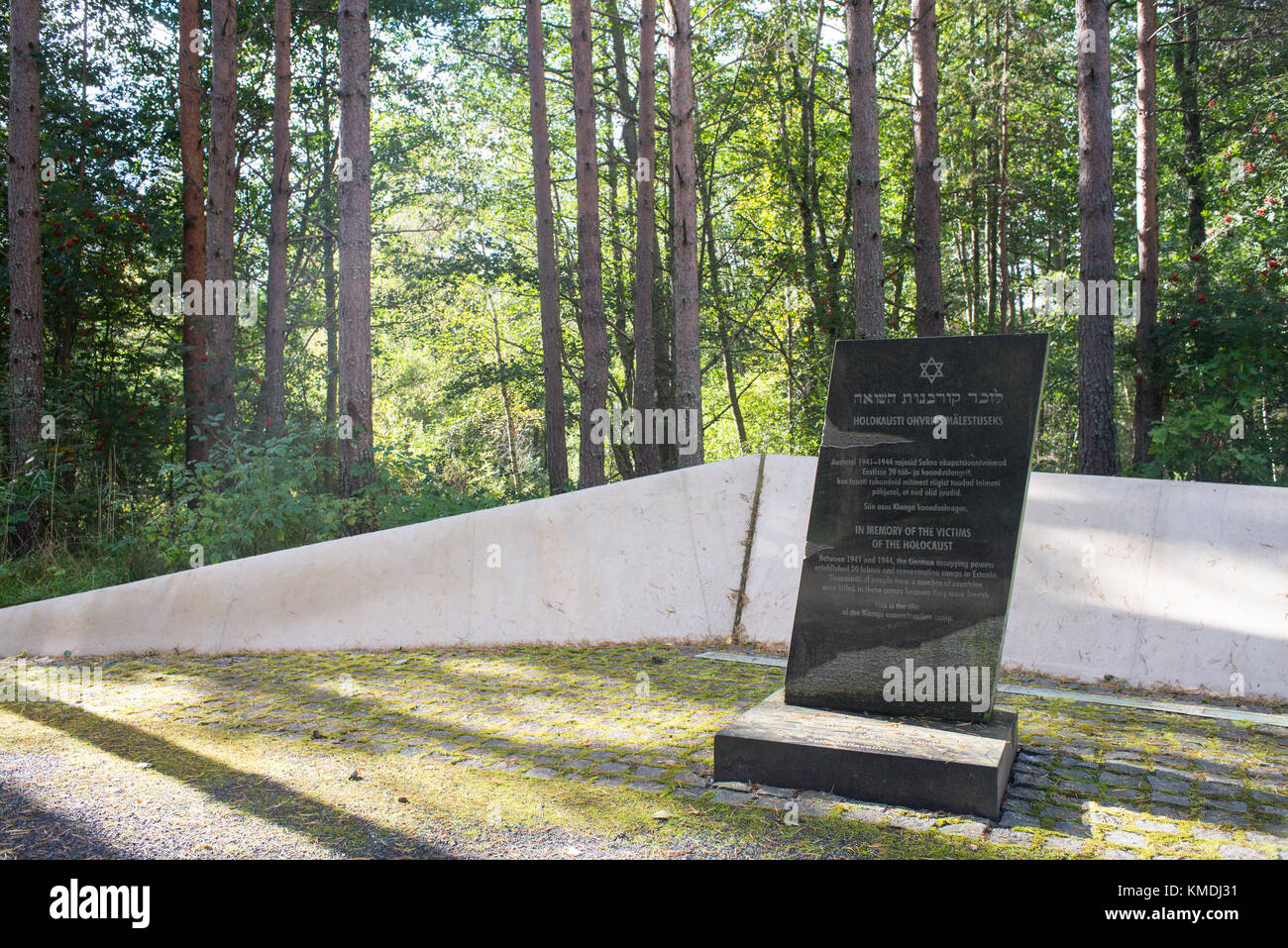 Site of Klooga Concentration Camp (Vaivara Concentration Camp), Tallinn, Estonia. More than 2000 prisoners were executed on 22/09/1944. Stock Photo