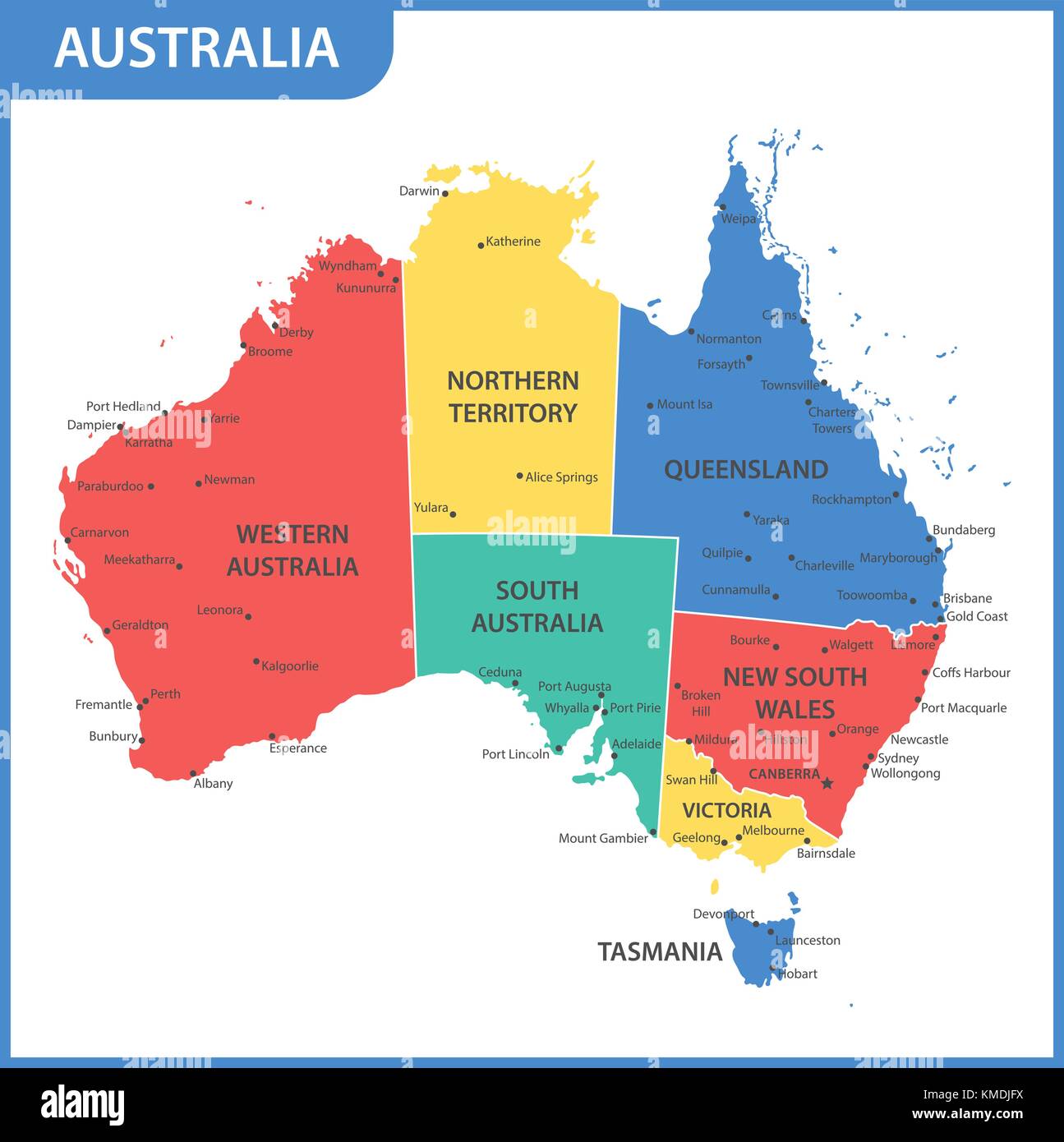 Australia Map With Regions And Their Capitals - vrogue.co