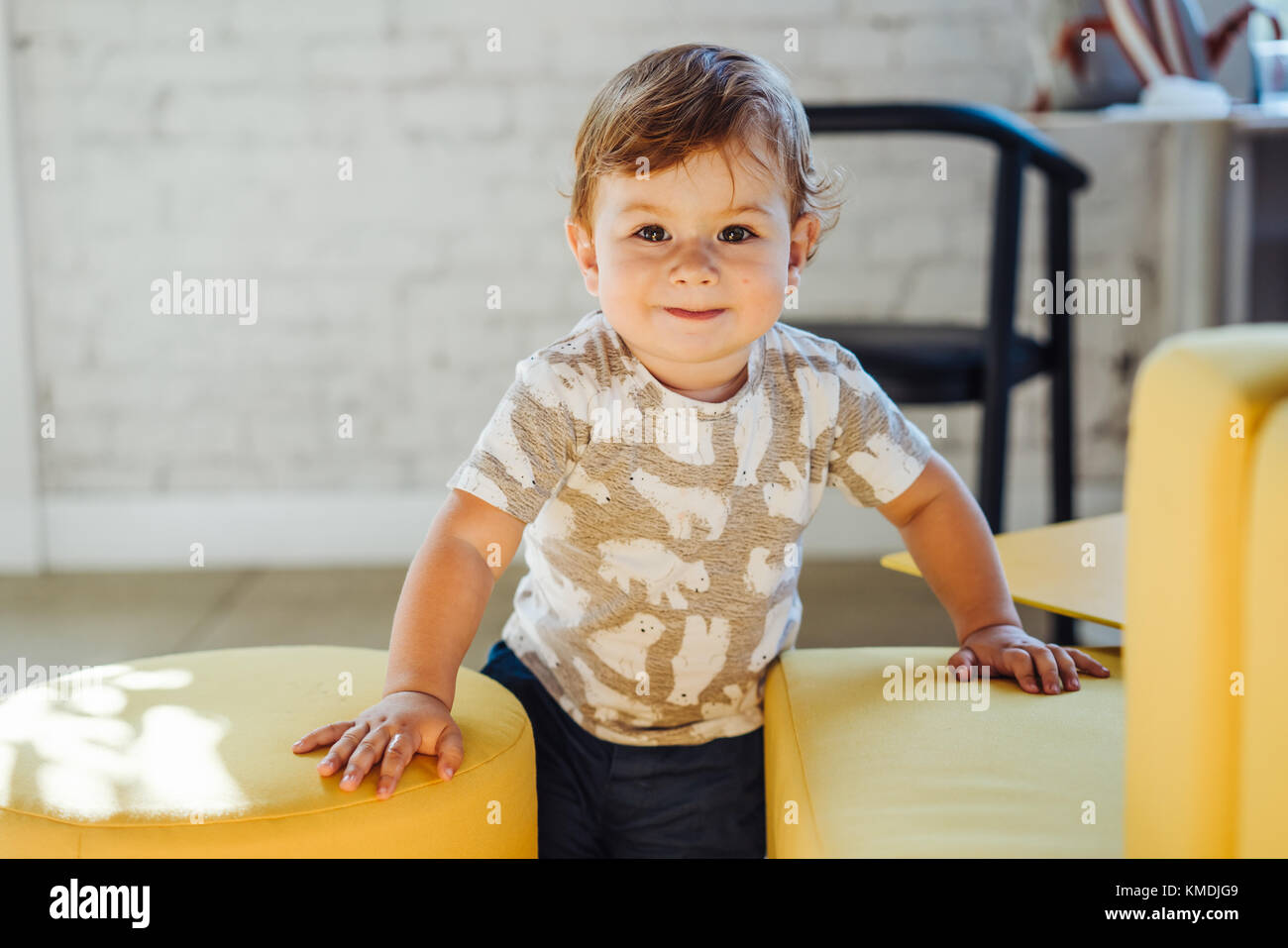 A portrait of happy cute little boy Stock Photo - Alamy