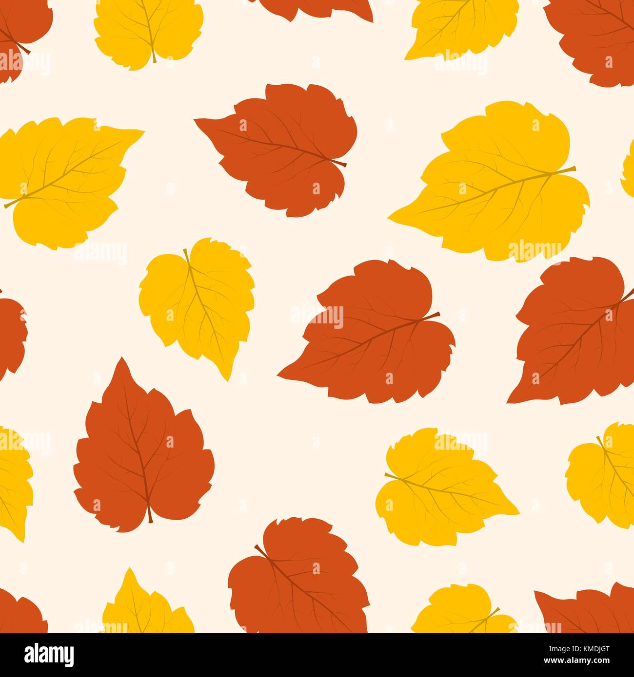 Autumn Leaves seamless pattern. Abstract vector background Stock Vector ...
