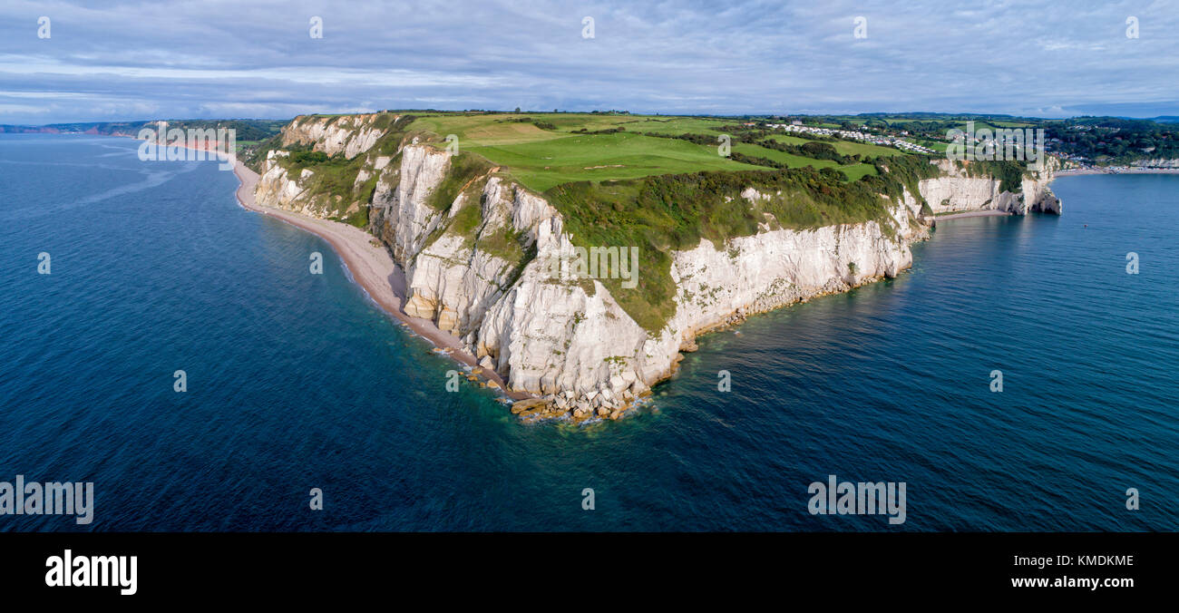 Beer Head Devon viewed from the air Stock Photo Alamy
