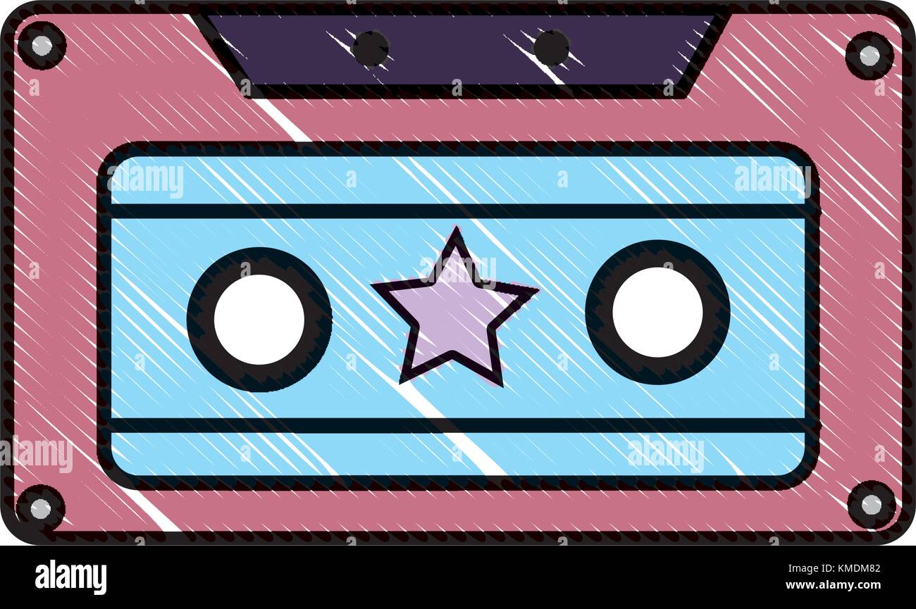 grated old cassette retro object stereo Stock Vector Image & Art - Alamy