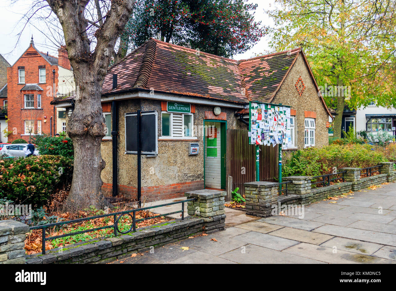 The public toilets in Pond Square, Highgate Village, London, UK. The