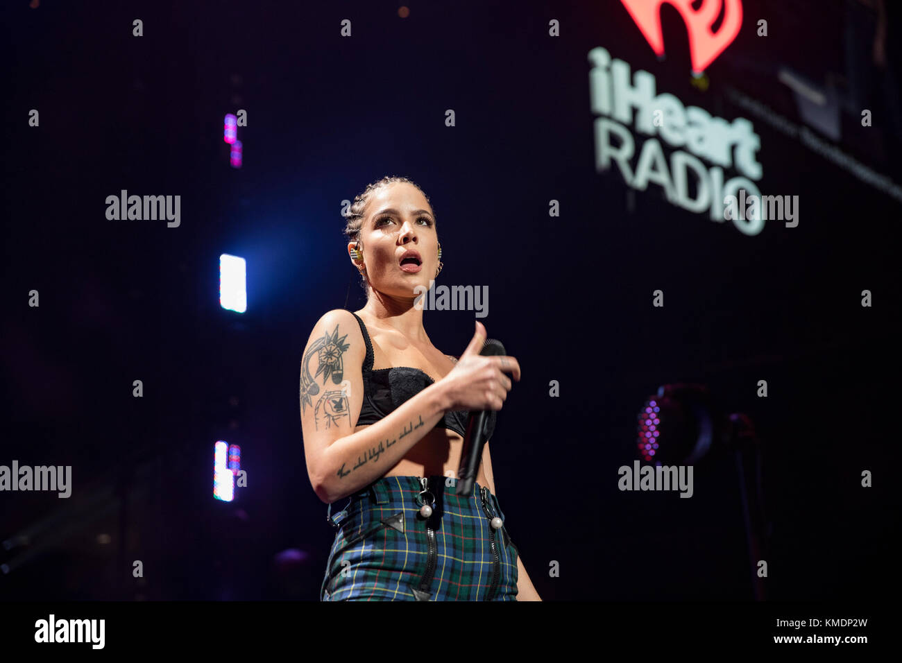 Halsey performs at the 2017 Jingle Ball in San Jose, CA, November 30th