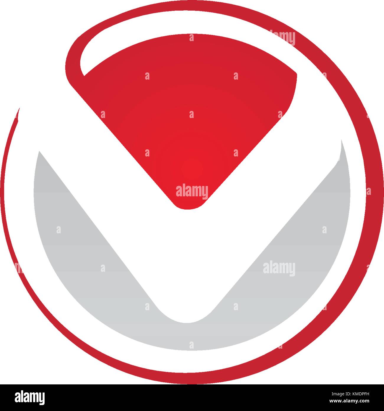 Letter V Modern Stock Vector Image & Art - Alamy