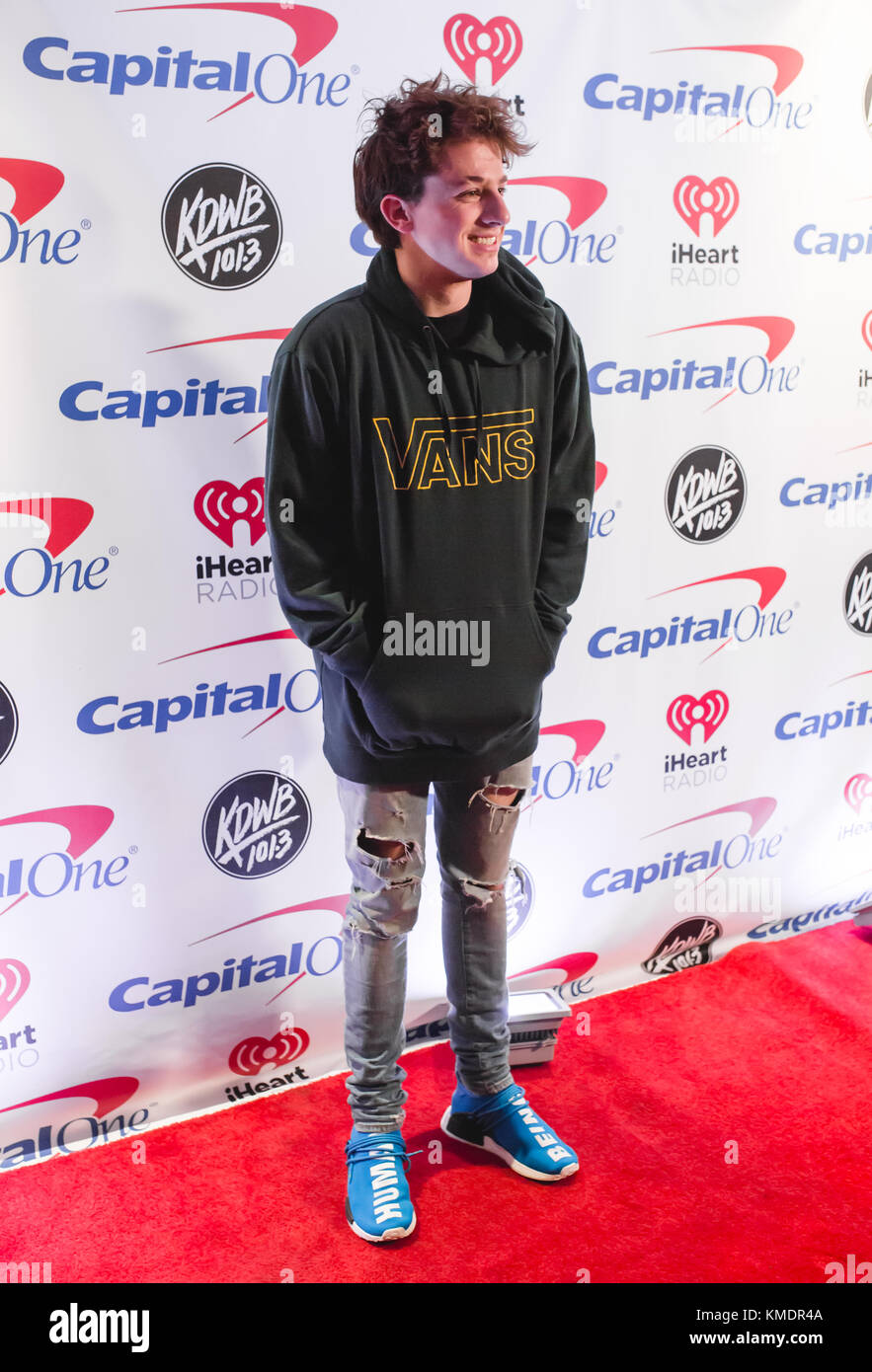 Singer Charlie Puth at iHeartRadio Jingle Ball 2017 Stock Photo - Alamy