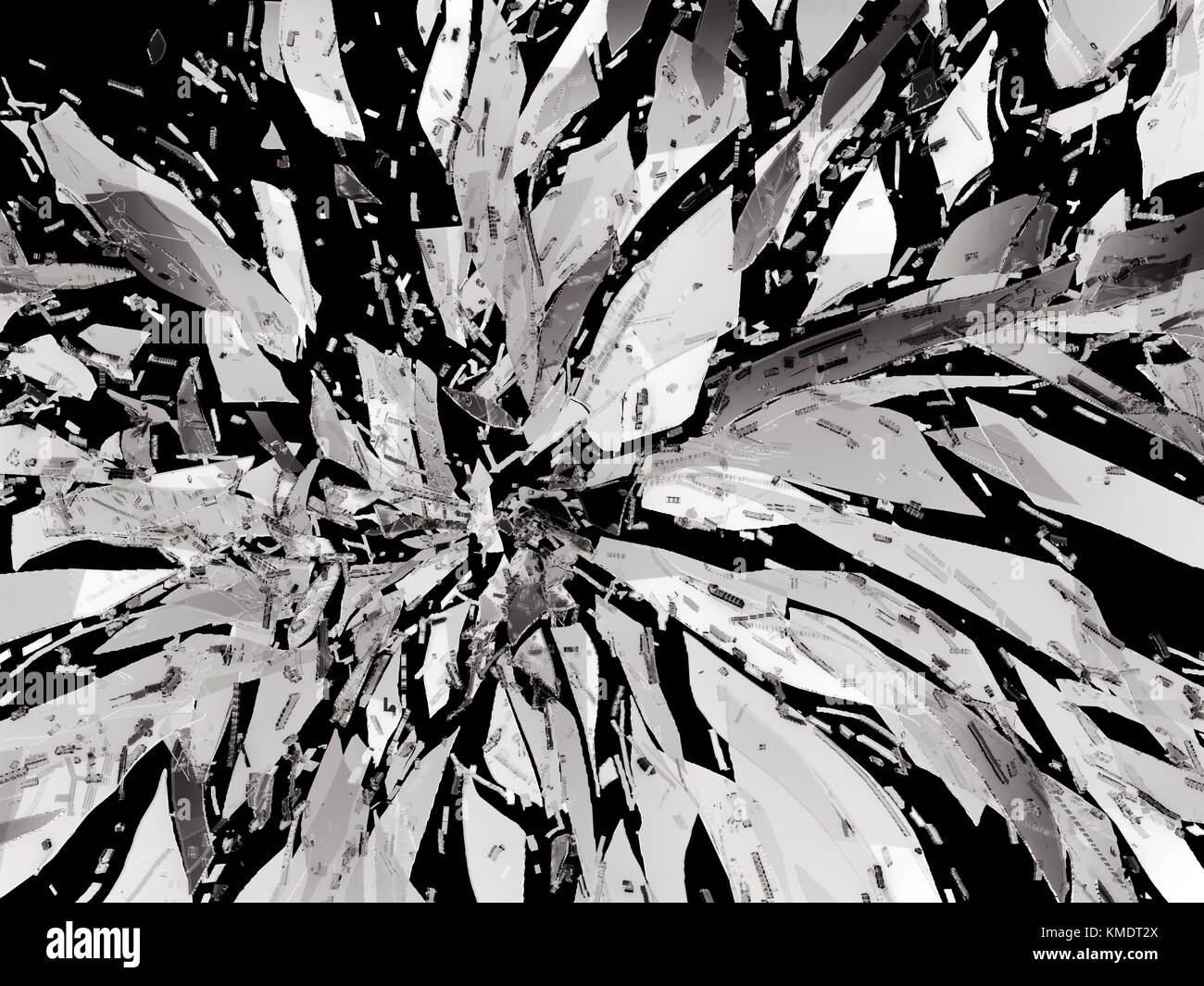 Destructed broken glass on black hi-res stock photography and images - Alamy