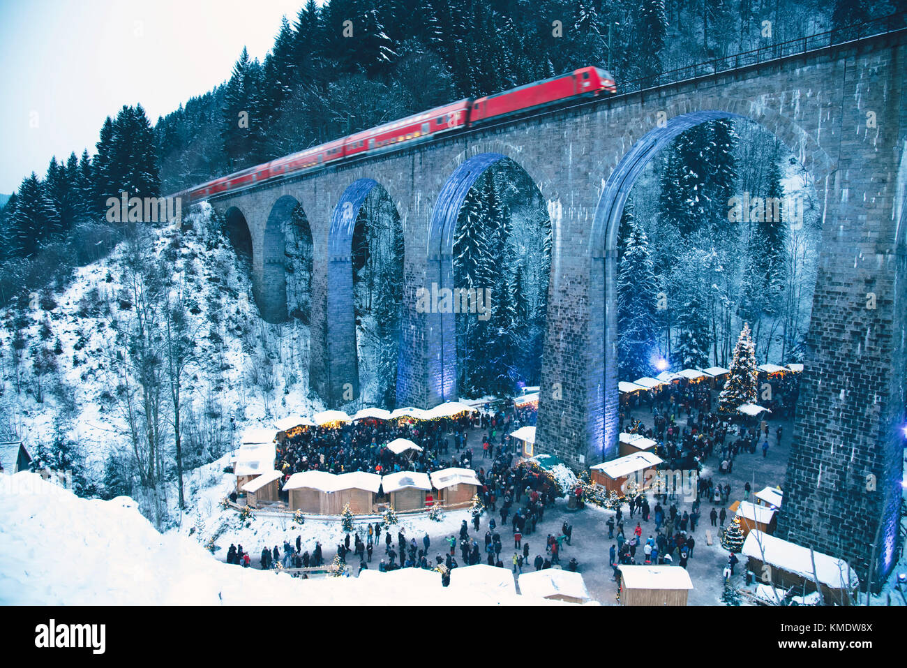 Traditional christmas market in the Ravenna Germany. Amazing winter view Stock Photo Alamy