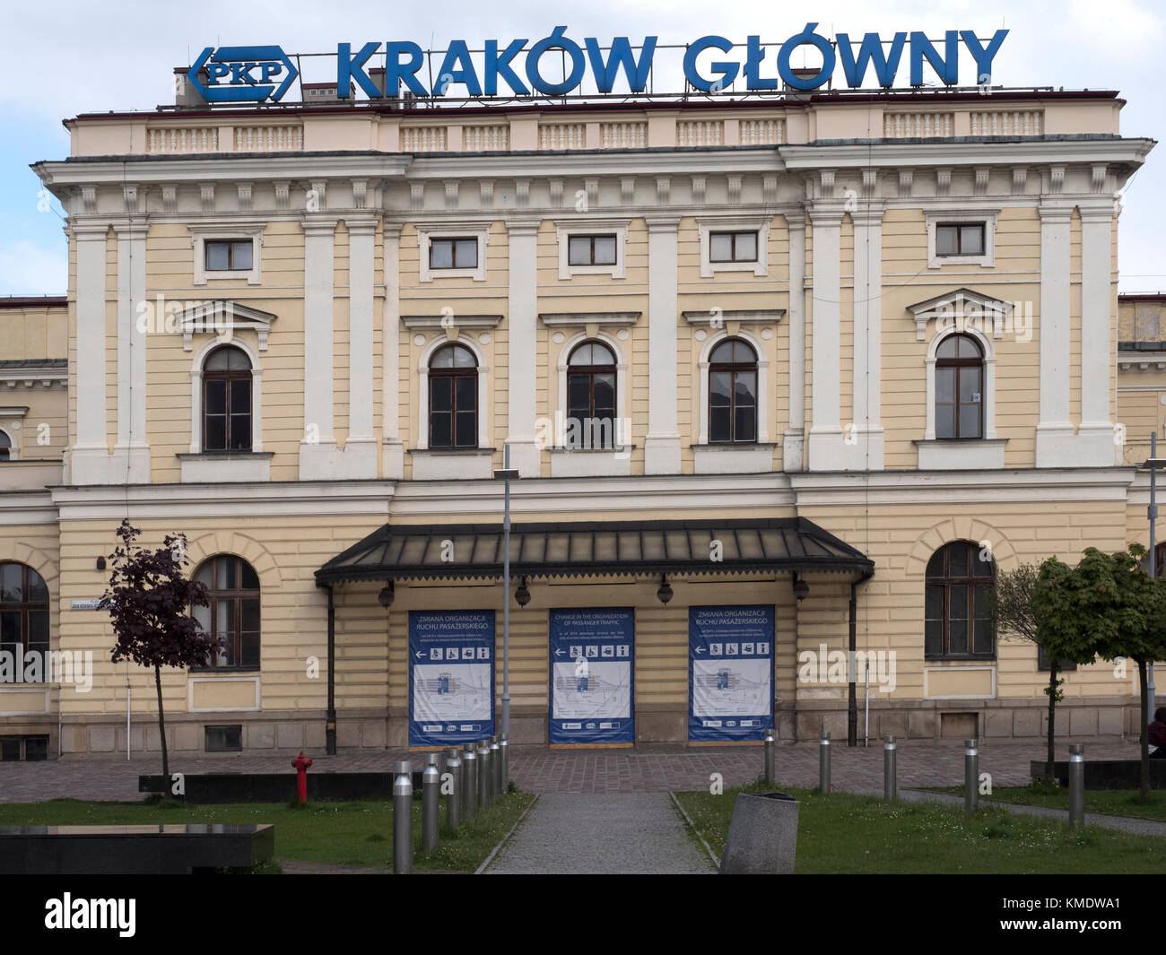 Krakow Glowny the main Railway Station, Krakow, Poland, Europe Stock