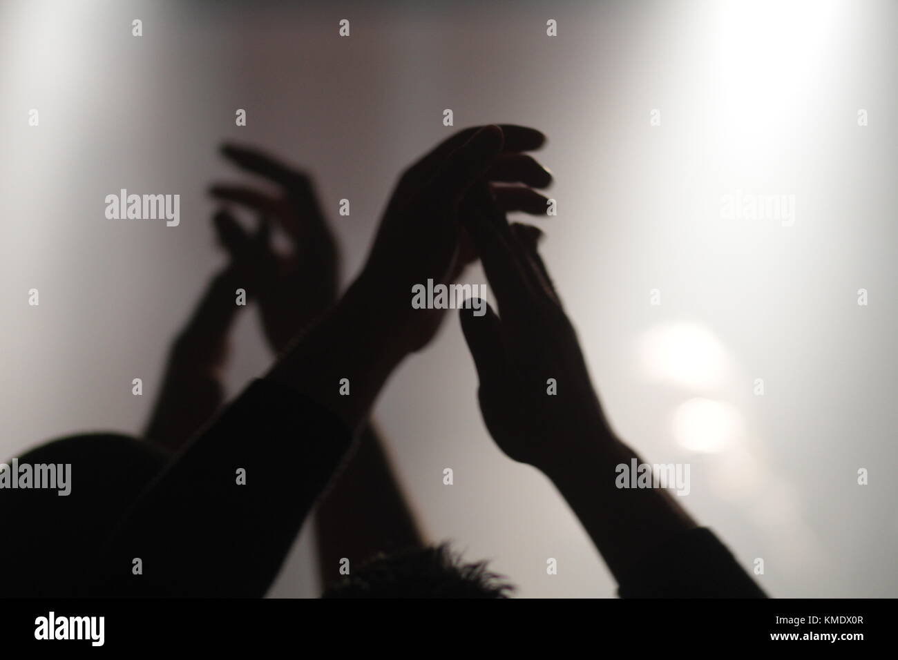 hand clapping at a concert Stock Photo - Alamy