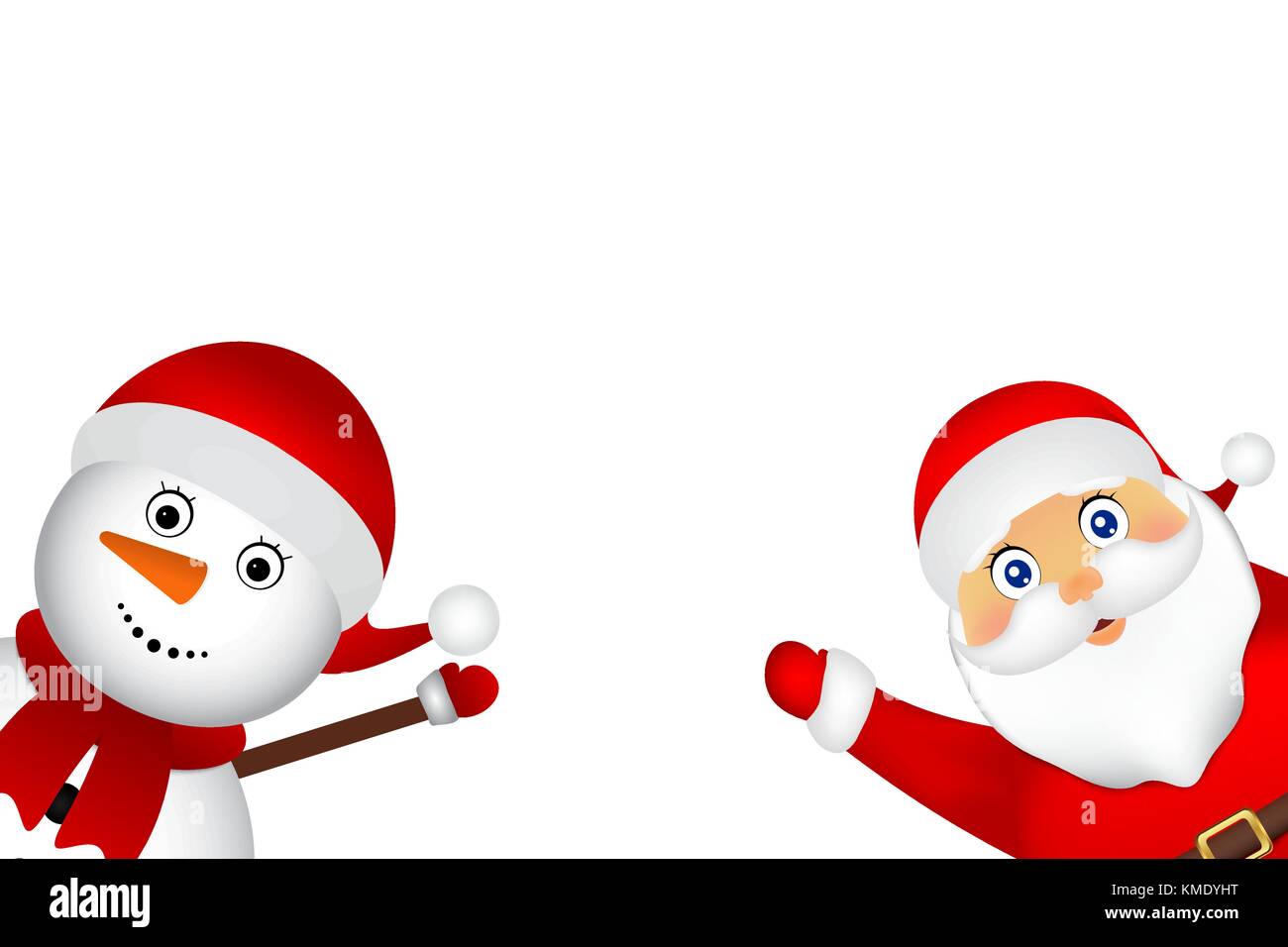 Santa claus wishes merry Stock Vector Images Alamy