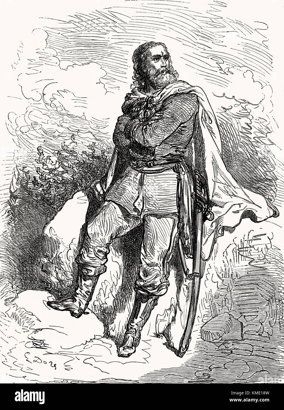 Giuseppe Garibaldi, 1807 - 1882, an Italian guerrilla fighter and protagonist of the Risorgimento Stock Photo