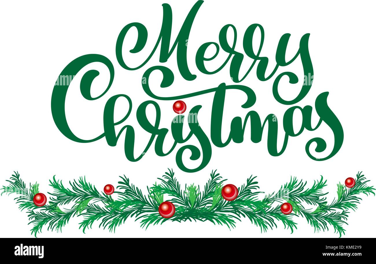 texts-merry-christmas-hand-written-calligraphy-lettering-handmade-vector-illustration-fun-brush-ink-typography-for-photo-overlays-t-shirt-print-flyer-poster-design-stock-vector-image-art-alamy