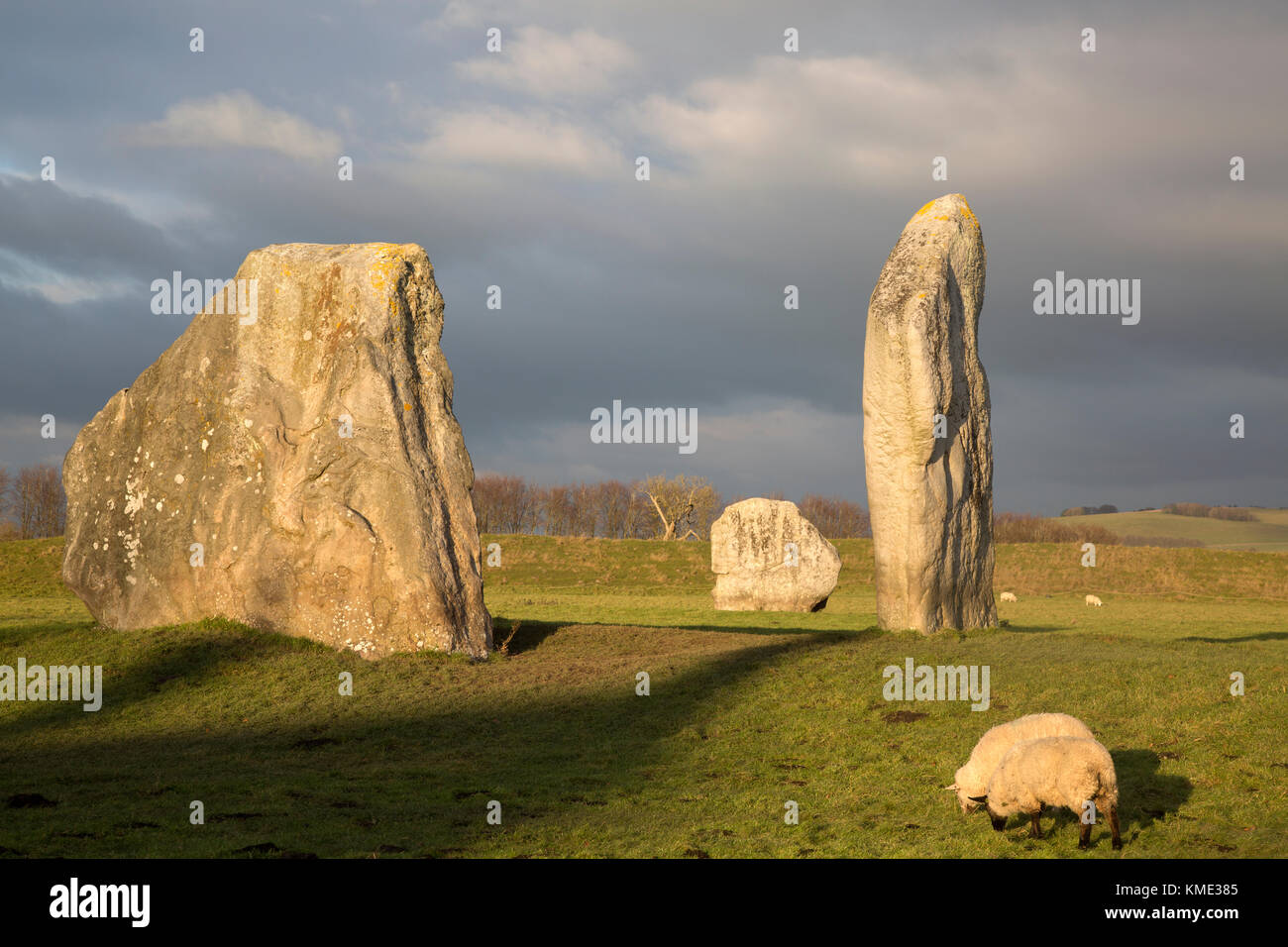Uk Standing Rocks Standing Stone at Avebury, Wiltshire, UK Stock Photo - Alamy