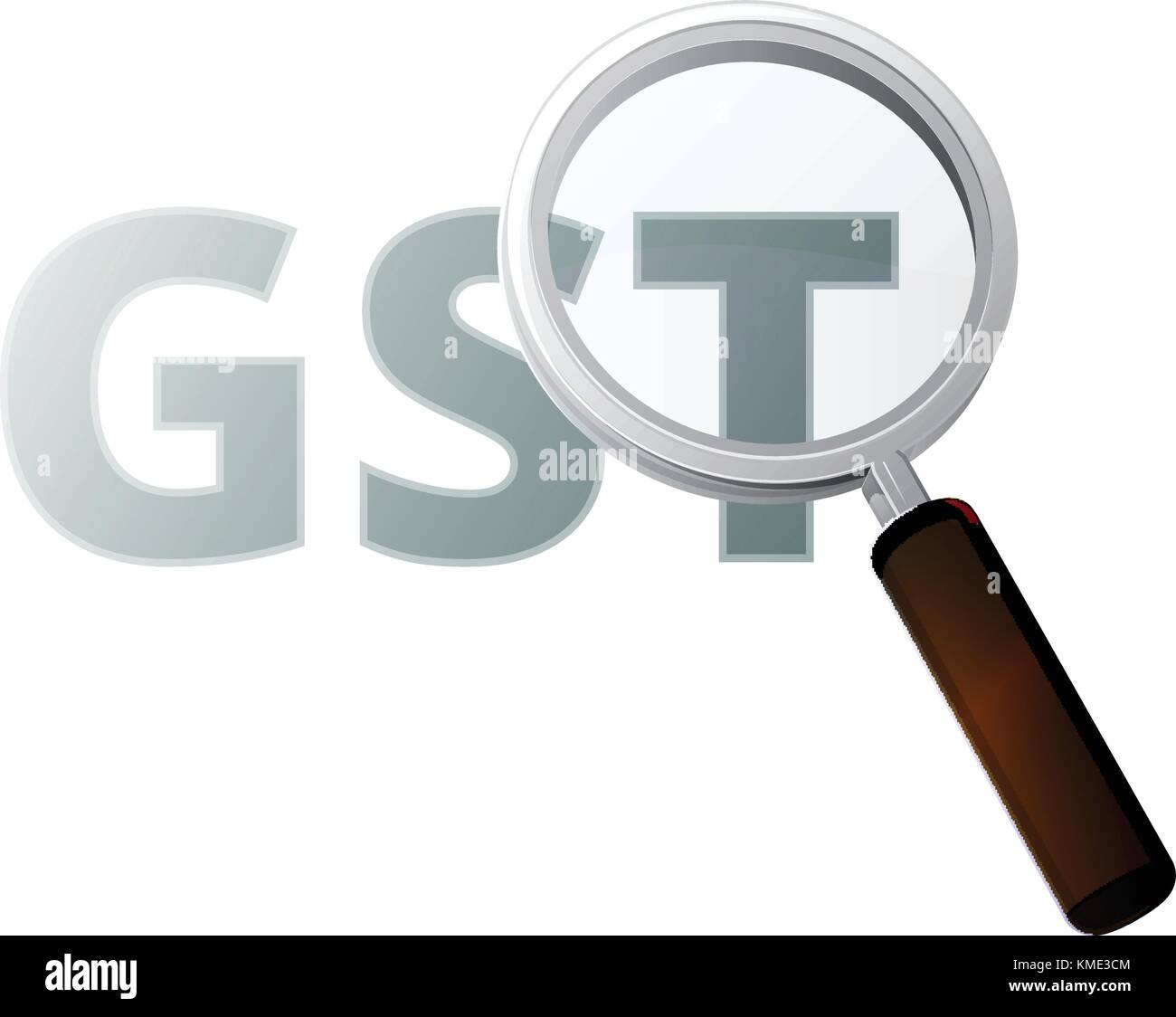 Government Tax Review GST Illustration as EPS 10 File Stock Vector