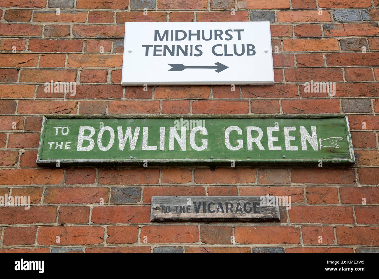 Midhurst Tennis Club and Bowling Green, UK Stock Photo