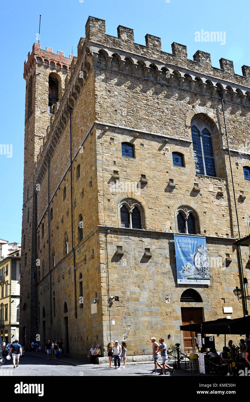National Museum of Bargello , The Bargello, Palazzo del Bargello, Florence Italy Italian Town City Stock Photo