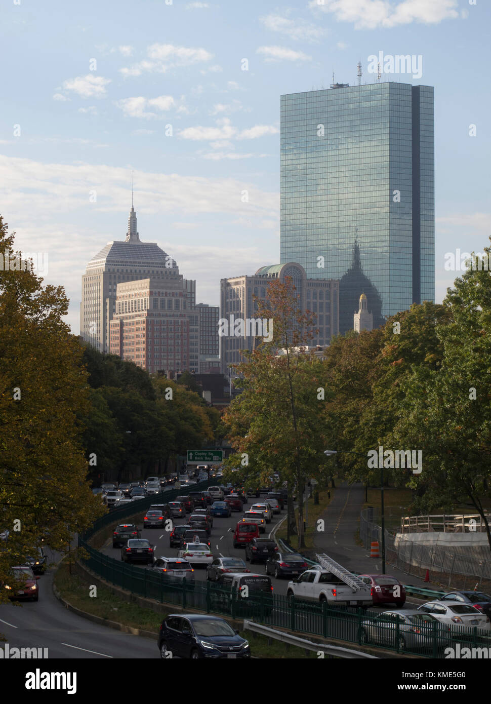 Back Bay Boston Stock Photo Alamy
