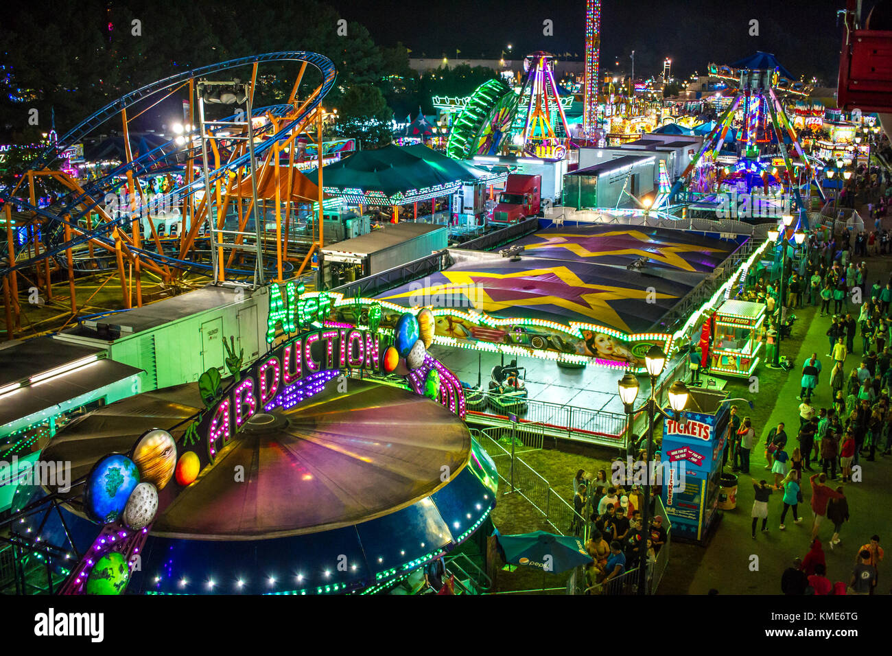 Overview of state fair Stock Photo Alamy