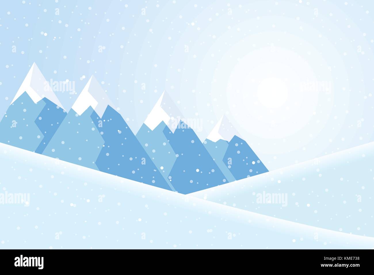 Snow mountain cartoon design hi-res stock photography and images - Alamy