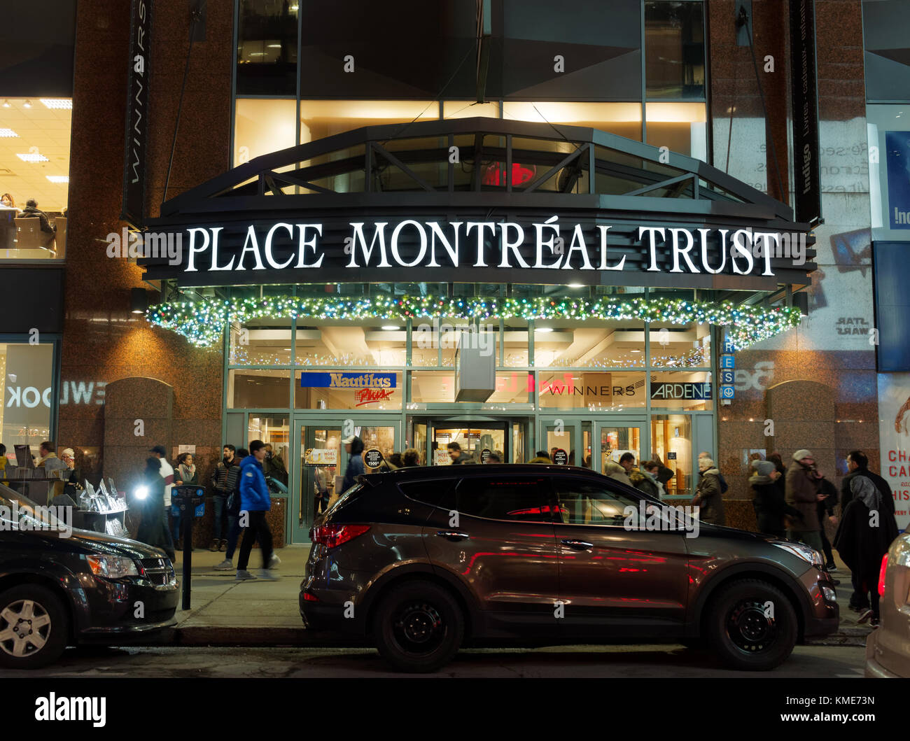 Quebec,Canada. Place Montreal Trust in downtown Montreal Stock Photo