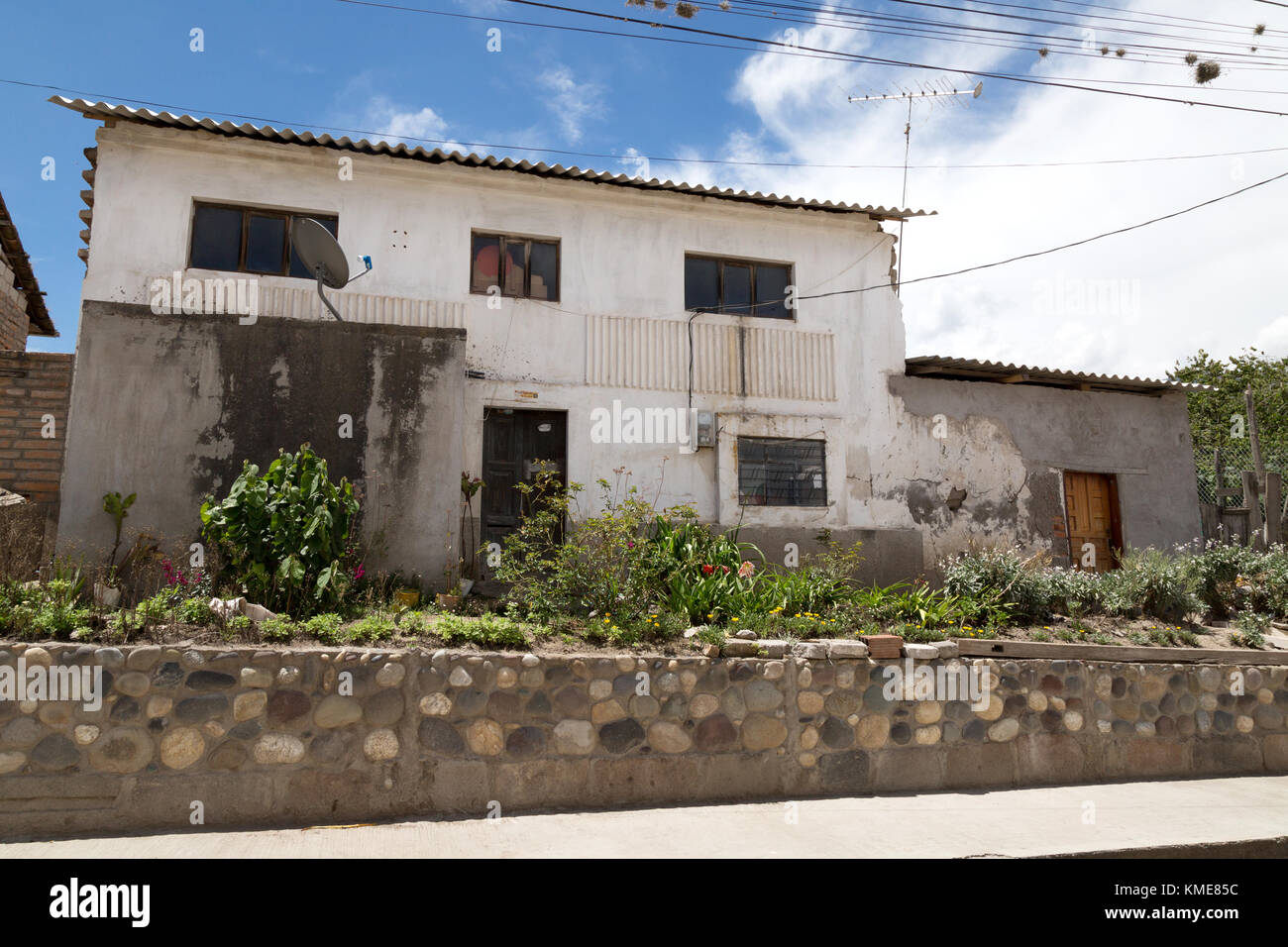 Ecuador house, Tumbabiro village, northern Ecuador, South America Stock Photo