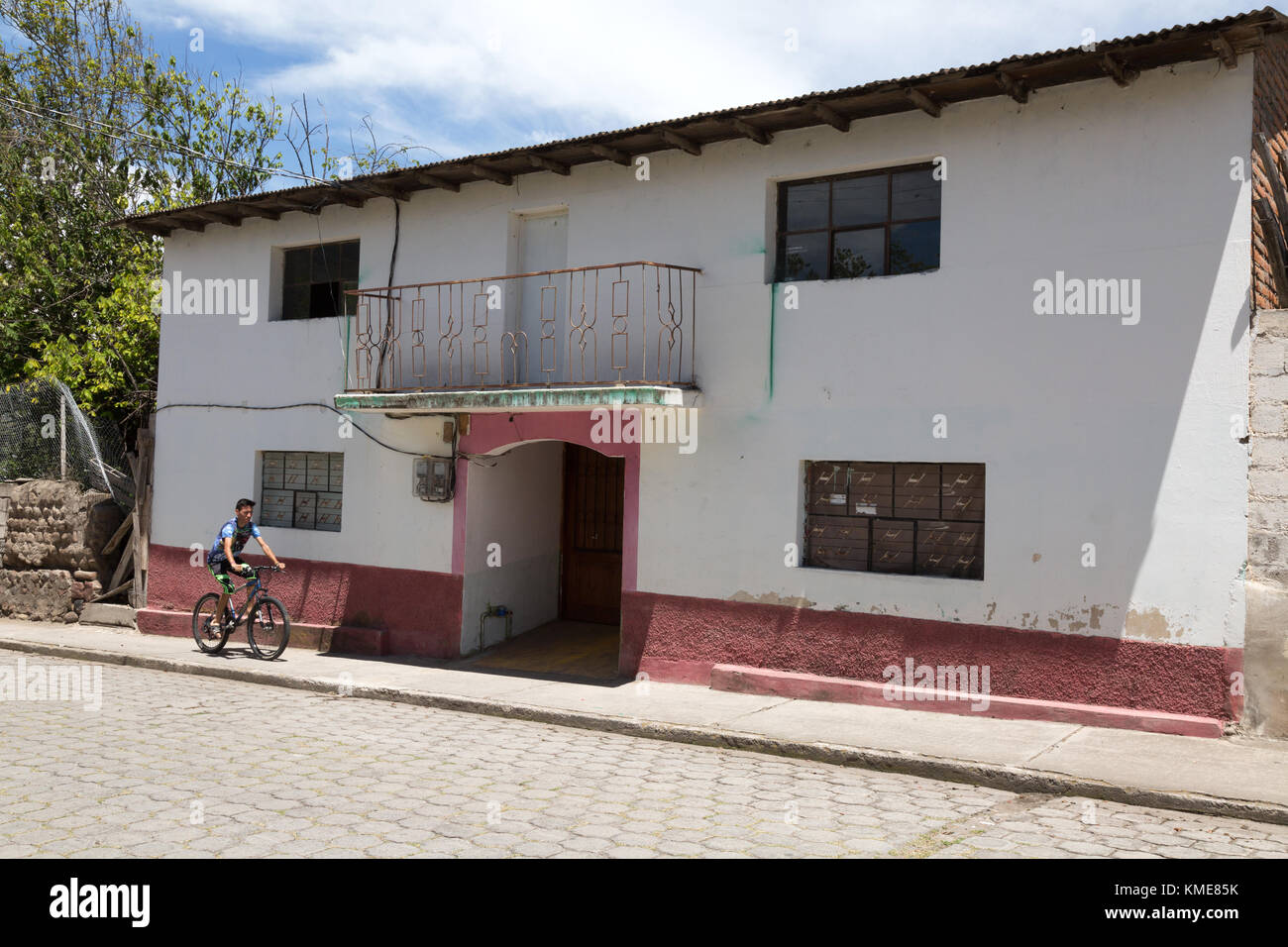 Ecuador house, Tumbabiro village, northern Ecuador, South America Stock Photo