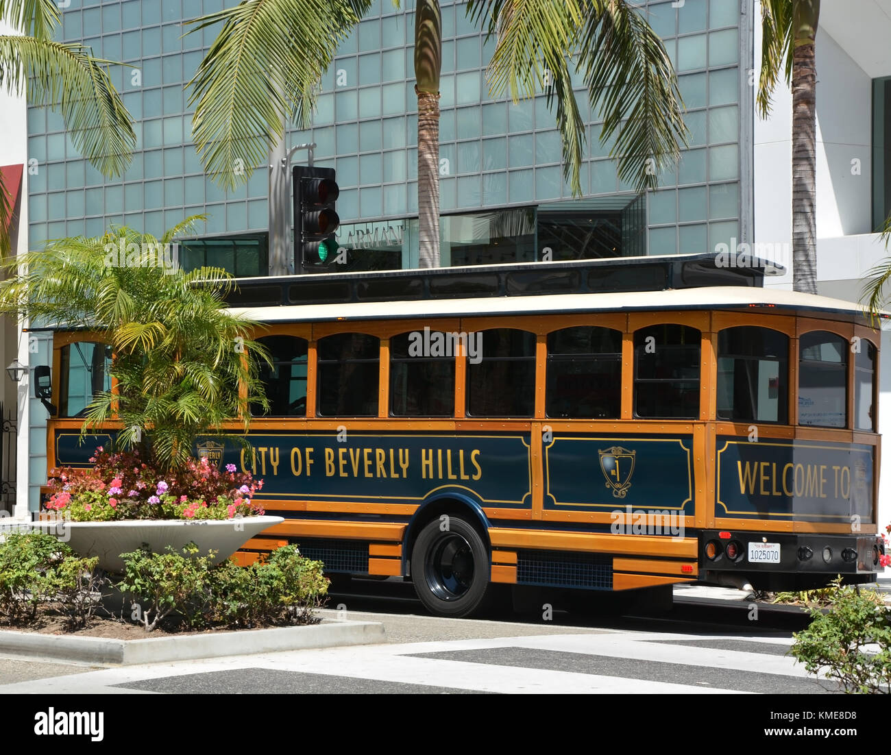 BEVERLY HILLS, CA AUG 21 Famous Rodeo drive street in Beverly Hills